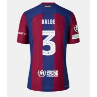 Pánský Fotbalový dres Barcelona Alejandro Balde #3 2023-24 Domácí Krátký Rukáv